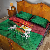 Burkina Faso Independence Day Quilt Bed Set National Heroes Monument Proud