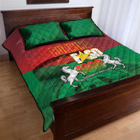 Burkina Faso Independence Day Quilt Bed Set National Heroes Monument Proud
