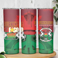 Burkina Faso Independence Day Skinny Tumbler National Heroes Monument Proud