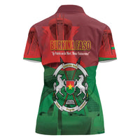 Burkina Faso Independence Day Women Polo Shirt National Heroes Monument Proud