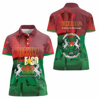 Burkina Faso Independence Day Women Polo Shirt National Heroes Monument Proud