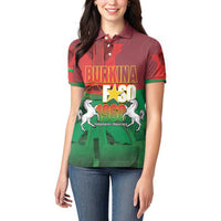 Burkina Faso Independence Day Women Polo Shirt National Heroes Monument Proud