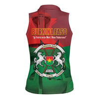 Burkina Faso Independence Day Women Sleeveless Polo Shirt National Heroes Monument Proud