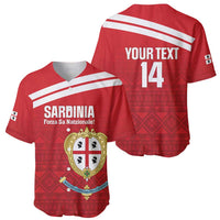 Custom Sardinia Football Baseball Jersey Forza Sa Natzionale Sardegna Pattern