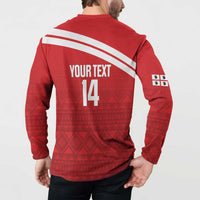 Custom Sardinia Football Button Sweatshirt Forza Sa Natzionale Sardegna Pattern