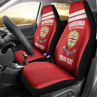 Custom Sardinia Football Car Seat Cover Forza Sa Natzionale Sardegna Pattern