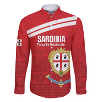 Custom Sardinia Football Family Matching Off The Shoulder Long Sleeve Dress and Hawaiian Shirt Forza Sa Natzionale Sardegna Pattern