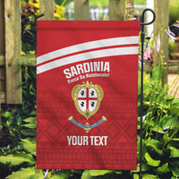 Custom Sardinia Football Garden Flag Forza Sa Natzionale Sardegna Pattern