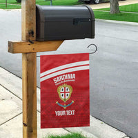 Custom Sardinia Football Garden Flag Forza Sa Natzionale Sardegna Pattern