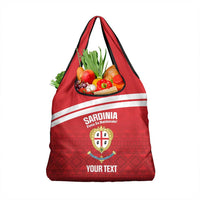 Custom Sardinia Football Grocery Bag Forza Sa Natzionale Sardegna Pattern