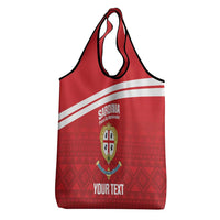Custom Sardinia Football Grocery Bag Forza Sa Natzionale Sardegna Pattern