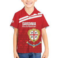 Custom Sardinia Football Hawaiian Shirt Forza Sa Natzionale Sardegna Pattern