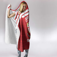 Custom Sardinia Football Hooded Blanket Forza Sa Natzionale Sardegna Pattern