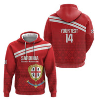 Custom Sardinia Football Hoodie Forza Sa Natzionale Sardegna Pattern