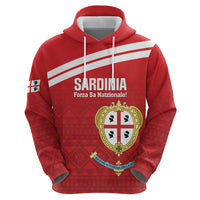 Custom Sardinia Football Hoodie Forza Sa Natzionale Sardegna Pattern