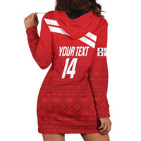 Custom Sardinia Football Hoodie Dress Forza Sa Natzionale Sardegna Pattern