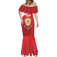Custom Sardinia Football Mermaid Dress Forza Sa Natzionale Sardegna Pattern