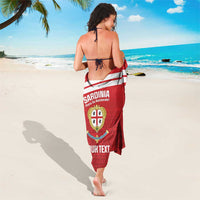 Custom Sardinia Football Sarong Forza Sa Natzionale Sardegna Pattern