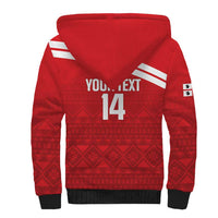 Custom Sardinia Football Sherpa Hoodie Forza Sa Natzionale Sardegna Pattern