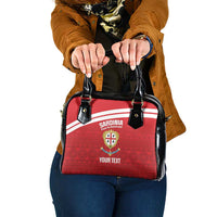 Custom Sardinia Football Shoulder Handbag Forza Sa Natzionale Sardegna Pattern