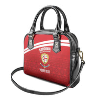 Custom Sardinia Football Shoulder Handbag Forza Sa Natzionale Sardegna Pattern