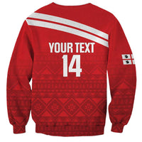 Custom Sardinia Football Sweatshirt Forza Sa Natzionale Sardegna Pattern