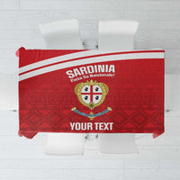Custom Sardinia Football Tablecloth Forza Sa Natzionale Sardegna Pattern