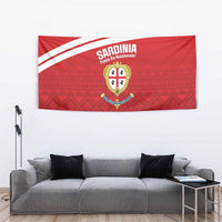 Custom Sardinia Football Tapestry Forza Sa Natzionale Sardegna Pattern