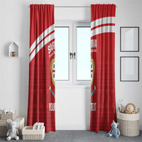 Custom Sardinia Football Window Curtain Forza Sa Natzionale Sardegna Pattern