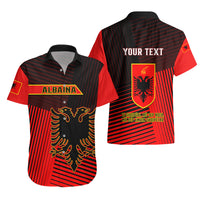 Personalised Albania Hawaiian Shirt Coat Of Arms Dynamic Style - Wonder Print Shop