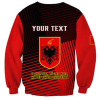 Personalised Albania Sweatshirt Coat Of Arms Dynamic Style - Wonder Print Shop