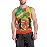Personalized Congo-Brazzaville Independence Day Men Tank Top Coat Of Arms Grunge Style - Wonder Print Shop
