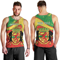 Personalized Congo-Brazzaville Independence Day Men Tank Top Coat Of Arms Grunge Style - Wonder Print Shop