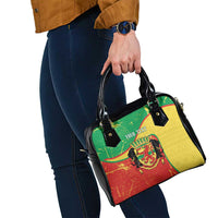 Personalized Congo-Brazzaville Independence Day Shoulder Handbag Coat Of Arms Grunge Style - Wonder Print Shop