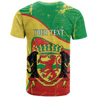 Personalized Congo-Brazzaville Independence Day T Shirt Coat Of Arms Grunge Style - Wonder Print Shop