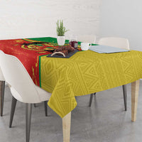 Personalized Congo-Brazzaville Independence Day Tablecloth Coat Of Arms Grunge Style - Wonder Print Shop