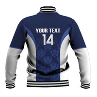 Custom Scotland Cricket Baseball Jacket Go Scots Thistle Pattern - Wonder Print Shop