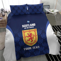 Custom Scotland Cricket Bedding Set Go Scots Thistle Pattern - Wonder Print Shop