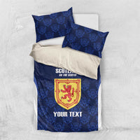 Custom Scotland Cricket Bedding Set Go Scots Thistle Pattern - Wonder Print Shop