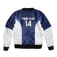 Custom Scotland Cricket Bomber Jacket Go Scots Thistle Pattern - Wonder Print Shop