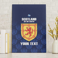 Custom Scotland Cricket Canvas Wall Art Go Scots Thistle Pattern - Wonder Print Shop