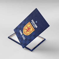 Custom Scotland Cricket Canvas Wall Art Go Scots Thistle Pattern - Wonder Print Shop