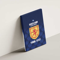 Custom Scotland Cricket Canvas Wall Art Go Scots Thistle Pattern - Wonder Print Shop