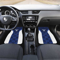 Custom Scotland Cricket Car Mats Go Scots Thistle Pattern - Wonder Print Shop