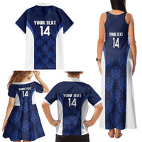 Custom Scotland Cricket Family Matching Tank Maxi Dress and Hawaiian Shirt Go Scots Thistle Pattern - Wonder Print Shop