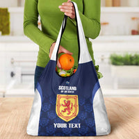 Custom Scotland Cricket Grocery Bag Go Scots Thistle Pattern - Wonder Print Shop