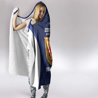 Custom Scotland Cricket Hooded Blanket Go Scots Thistle Pattern - Wonder Print Shop