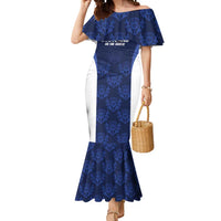 Custom Scotland Cricket Mermaid Dress Go Scots Thistle Pattern - Wonder Print Shop