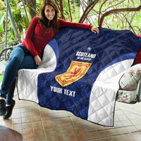 Custom Scotland Cricket Quilt Go Scots Thistle Pattern - Wonder Print Shop