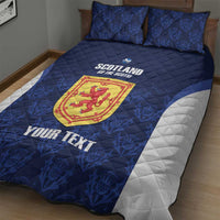 Custom Scotland Cricket Quilt Bed Set Go Scots Thistle Pattern - Wonder Print Shop